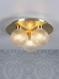 Laura Ashley Prague bathroom ceiling light in satin finish (British brand)