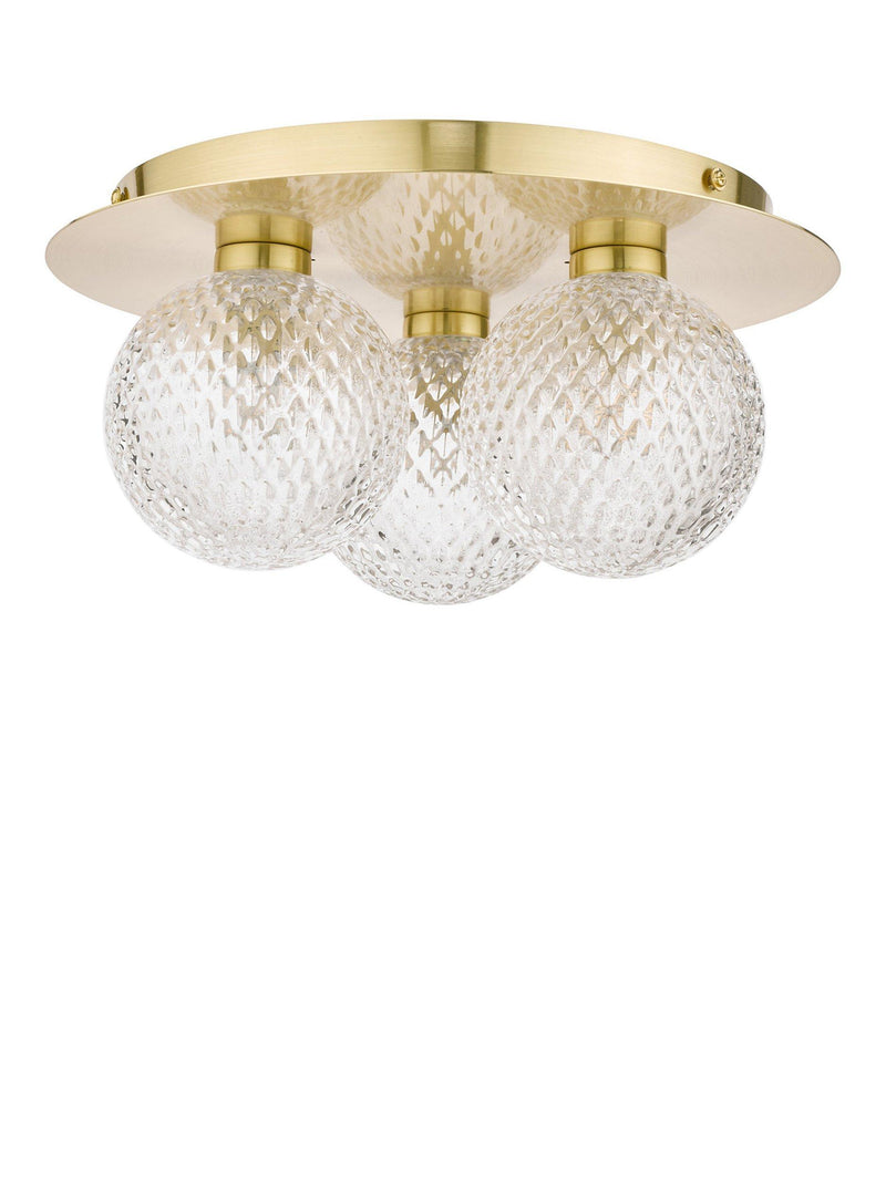 Laura Ashley Prague bathroom ceiling light in satin finish (British brand)