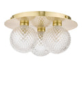 Laura Ashley Prague bathroom ceiling light in satin finish (British brand)