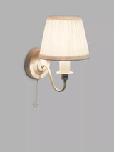 John Lewis Laura Ashley Ellis Wall Light, Satin Grey- Buy online at McGrocer
