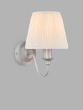 Laura Ashley Ellis wall light Satin Grey, imported from the UK