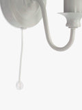 Laura Ashley Ellis wall light Satin Grey, imported from the UK