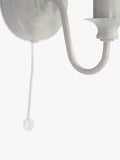 Laura Ashley Ellis wall light Satin Grey, imported from the UK