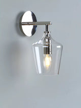 John Lewis Laura Ashley Ockley Glass Wall Light, Clear- Buy online at McGrocer