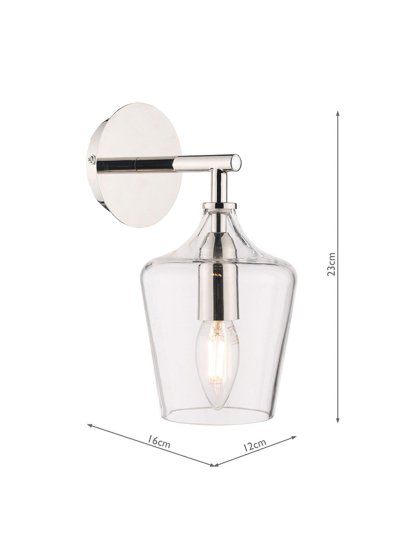 Laura Ashley Ockley glass wall light - British product