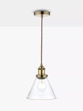 Laura Ashley Isaac glass ceiling light antique finish (British brand)