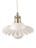 Laura Ashley Beca ceramic ceiling light small gloss white (British brand)