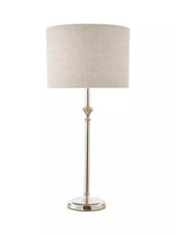 John Lewis Laura Ashley Highgrove Polished Nickel Table Lamp- Buy online at McGrocer