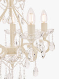 Laura Ashley Shamley chandelier matt white finish - British product