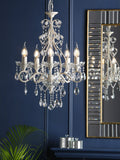 Laura Ashley Shamley chandelier matt white finish - British product