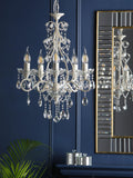 Laura Ashley Shamley chandelier matt white finish - British product
