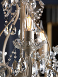Laura Ashley Shamley chandelier matt white finish - British product