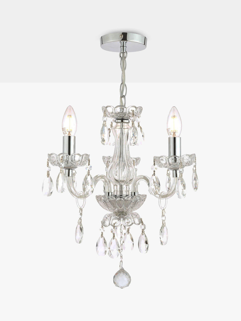 Laura Ashley Harriet crystal chandelier clear UK version