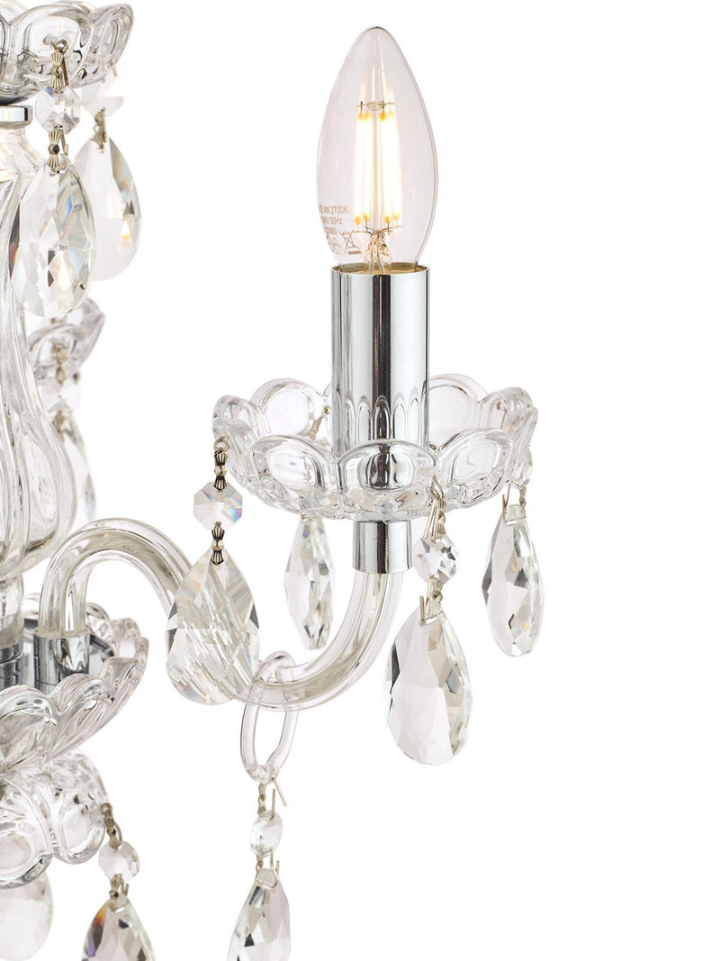 Laura Ashley Harriet crystal chandelier clear UK version