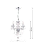 Laura Ashley Harriet crystal chandelier clear UK version