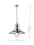 Laura Ashley Corbridge pendant light, adjustable height - British product