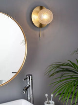 John Lewis Laura Ashley Prague Textured Glass Bathroom Wall Light- Buy online at McGrocer