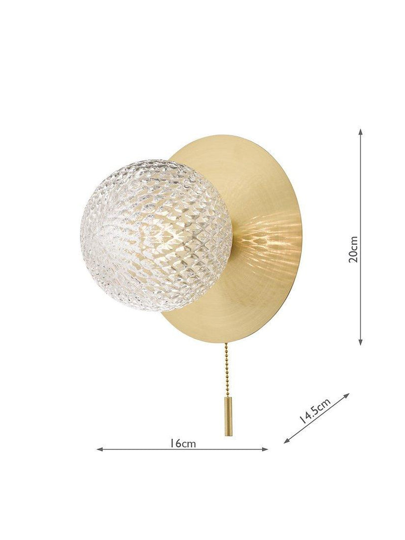 Laura Ashley Prague bathroom wall light, UK version