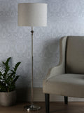 Laura Ashley Highgrove floor lamp polished nickel H150cm (British brand)