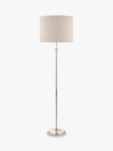 John Lewis Laura Ashley Highgrove Floor Lamp, Polished Nickel- Buy online at McGrocer