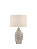 Laura Ashley Heathfield ceramic table lamp gloss grey 51cm (British brand)