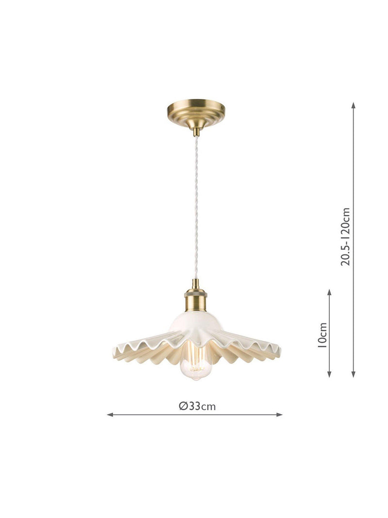 Laura Ashley Beca ceramic ceiling light large (British brand)