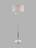 Laura Ashley Marlowe swing arm floor lamp polished nickel - British product