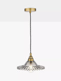 Laura Ashley Pippa smoked glass ceiling light aged brass (British brand)