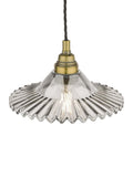 Laura Ashley Pippa smoked glass ceiling light aged brass (British brand)