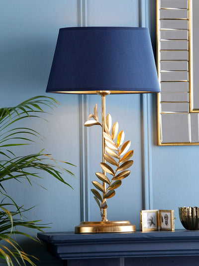 John Lewis Laura Ashley Archer Leaf Table Lamp, Gold- Buy online at McGrocer