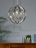 Laura Ashley Orbital pendant ceiling light polished nickel (British brand)