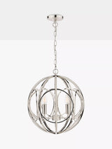 John Lewis Laura Ashley Orbital Ceiling Light, Polished Nickel- Buy online at McGrocer