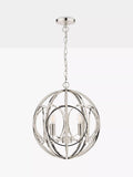Laura Ashley Orbital pendant ceiling light polished nickel (British brand)
