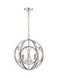 Laura Ashley Orbital pendant ceiling light polished nickel (British brand)