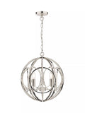 Laura Ashley Orbital pendant ceiling light polished nickel (British brand)