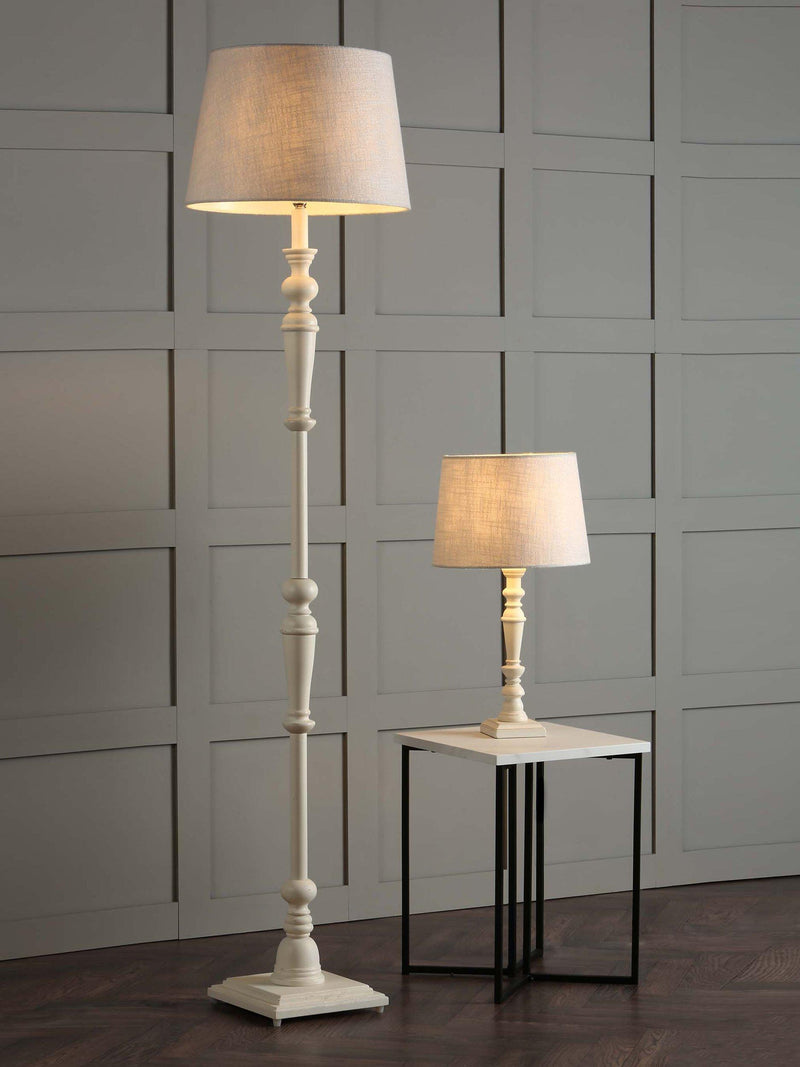 Laura Ashley floor lamp base Matt White, imported from the UK