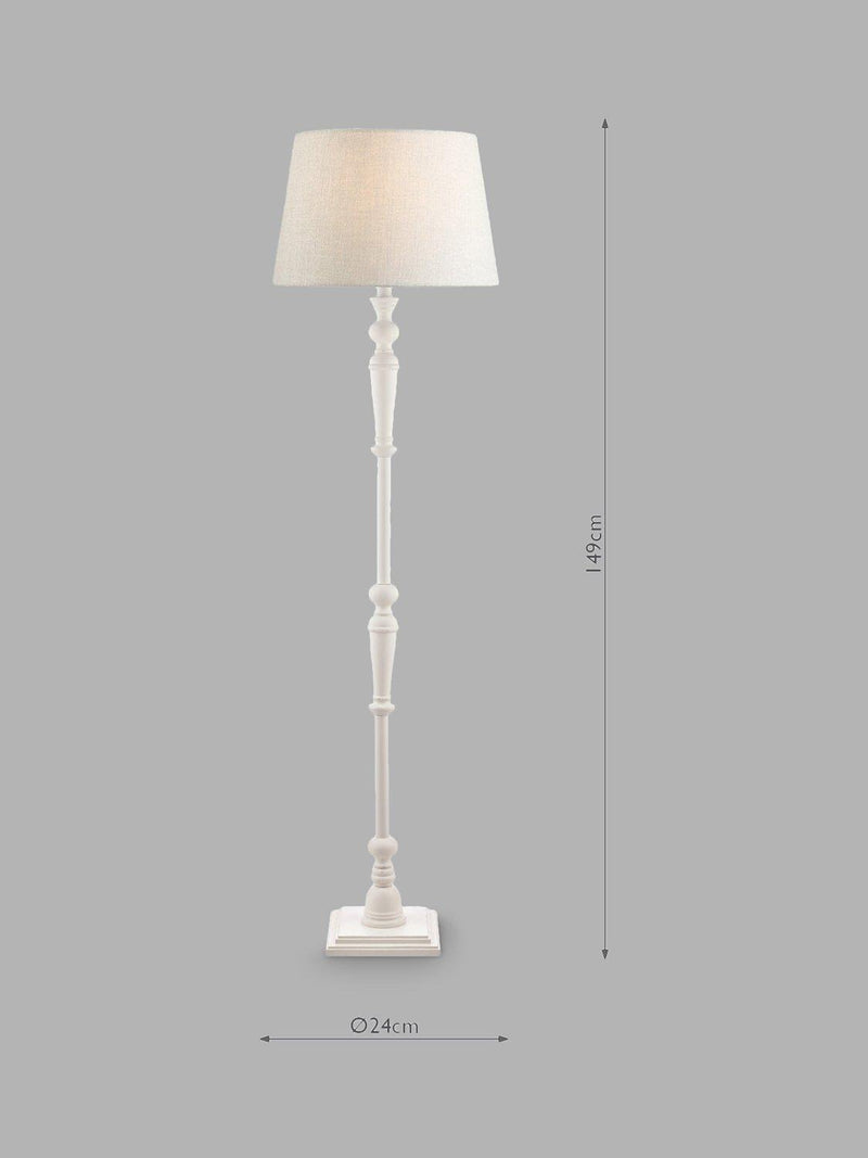 Laura Ashley floor lamp base Matt White, imported from the UK