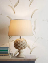 John Lewis Laura Ashley Artichoke Ceramic Table Lamp Gloss White Large- Buy online at McGrocer