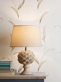 Laura Ashley artichoke ceramic table lamp gloss white (British brand)
