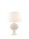Laura Ashley artichoke ceramic table lamp gloss white (British brand)