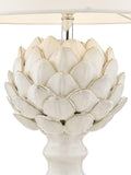 Laura Ashley artichoke ceramic table lamp gloss white (British brand)