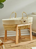 Little Green Sheep Organic Moses Basket with Mattress (British brand)
