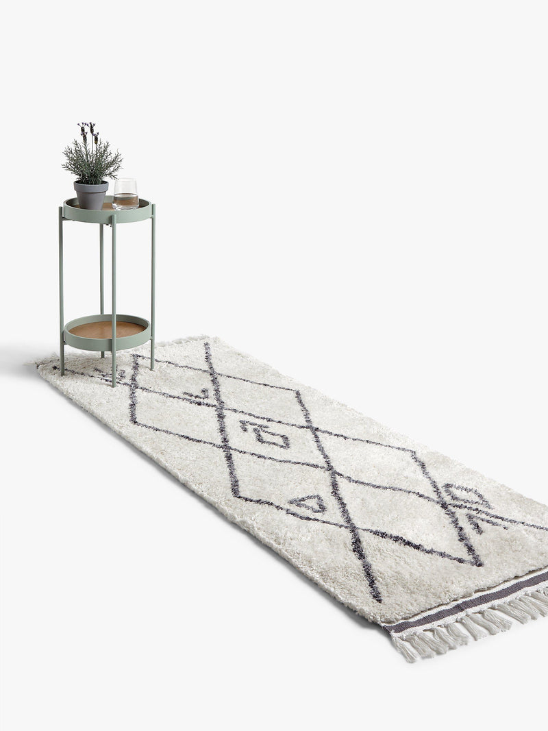 John Lewis Berber style runner rug grey 200x70cm, UK version