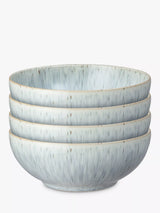 John Lewis Denby Halo Speckle Stoneware Cereal Bowls Set of 4 17cm Grey- Buy online at McGrocer