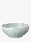 Denby stoneware cereal bowls set of 4 17cm grey, imported from the UK