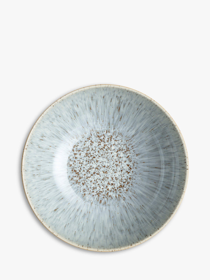 Denby stoneware cereal bowls set of 4 17cm grey, imported from the UK
