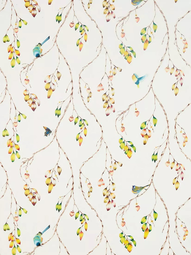 Harlequin Iyanu Voile Fabric Paprika/Kiwi - British product