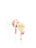 The Proper Mail Company birthday card balloons 15cm - British product