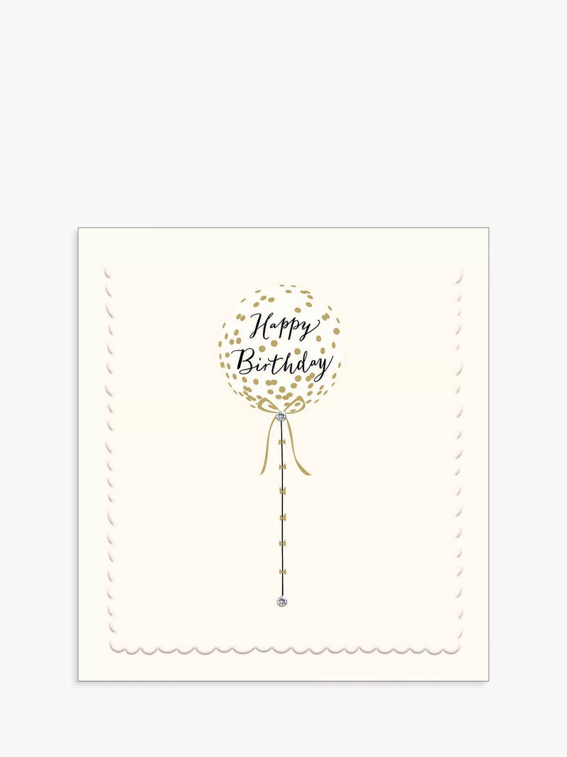 The Proper Mail Company balloon birthday card 15x15 cm - British product