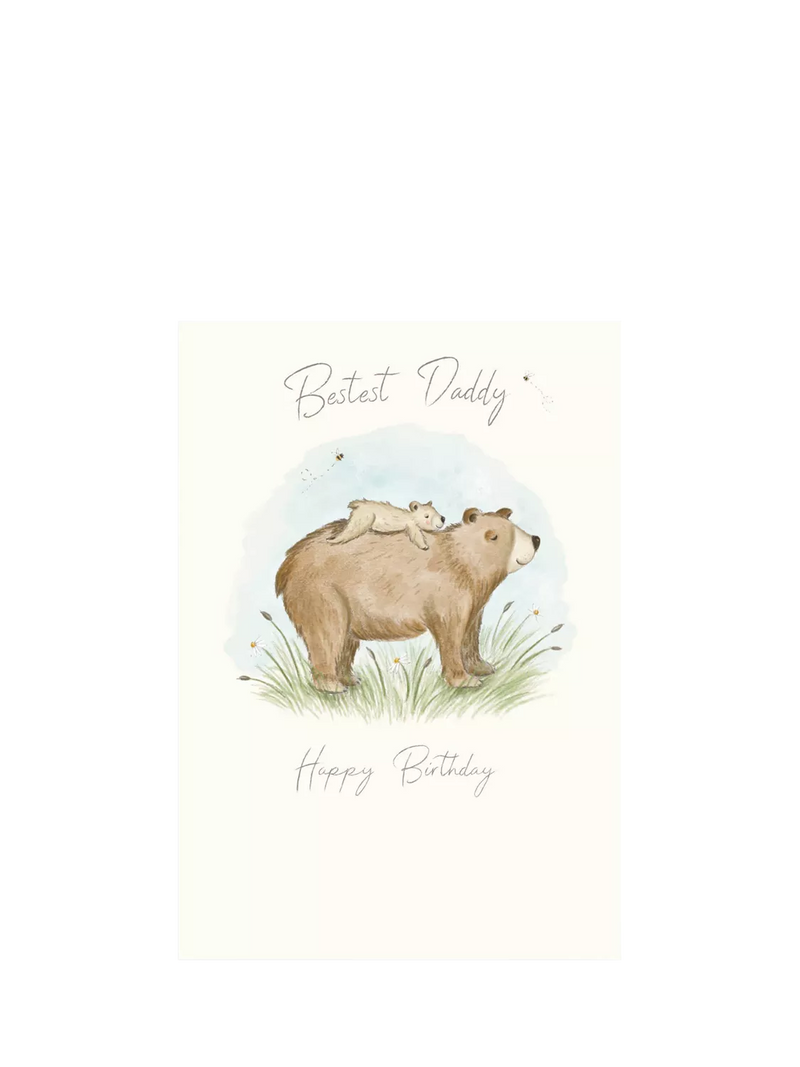 Woodmansterne Bestest Daddy birthday card - British product
